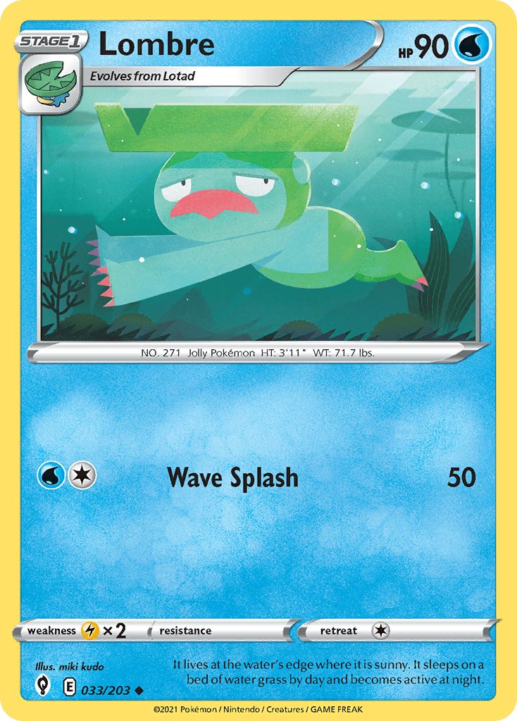 Lombre Pokémon card