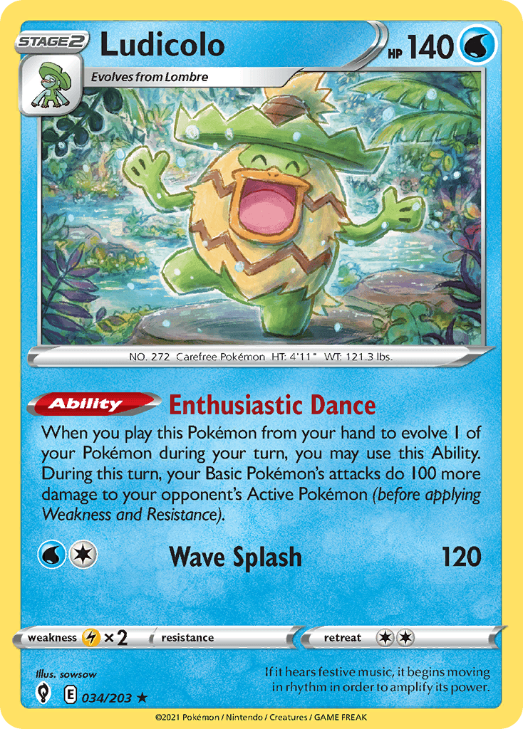 Ludicolo Pokémon card