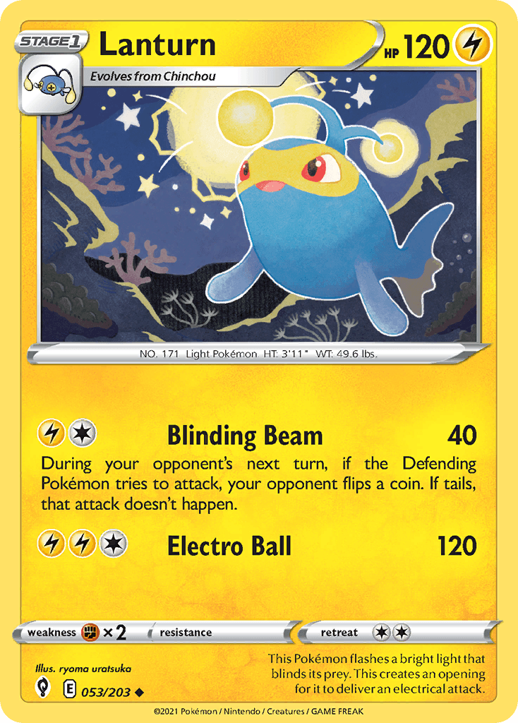 Lanturn Pokémon card