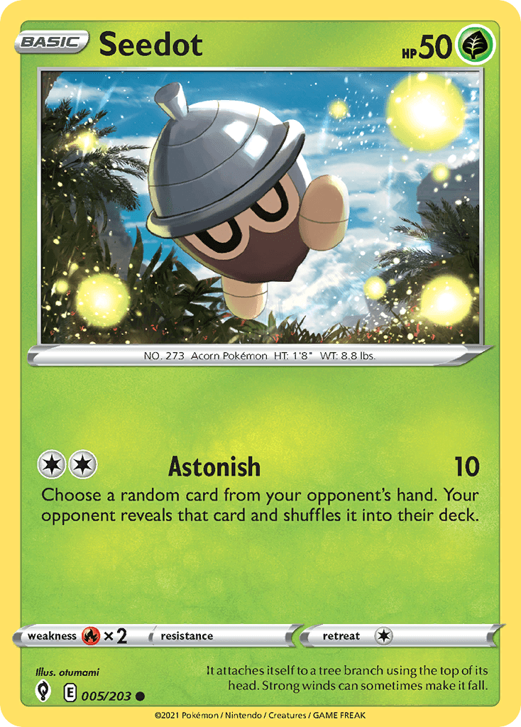 Seedot Pokémon card