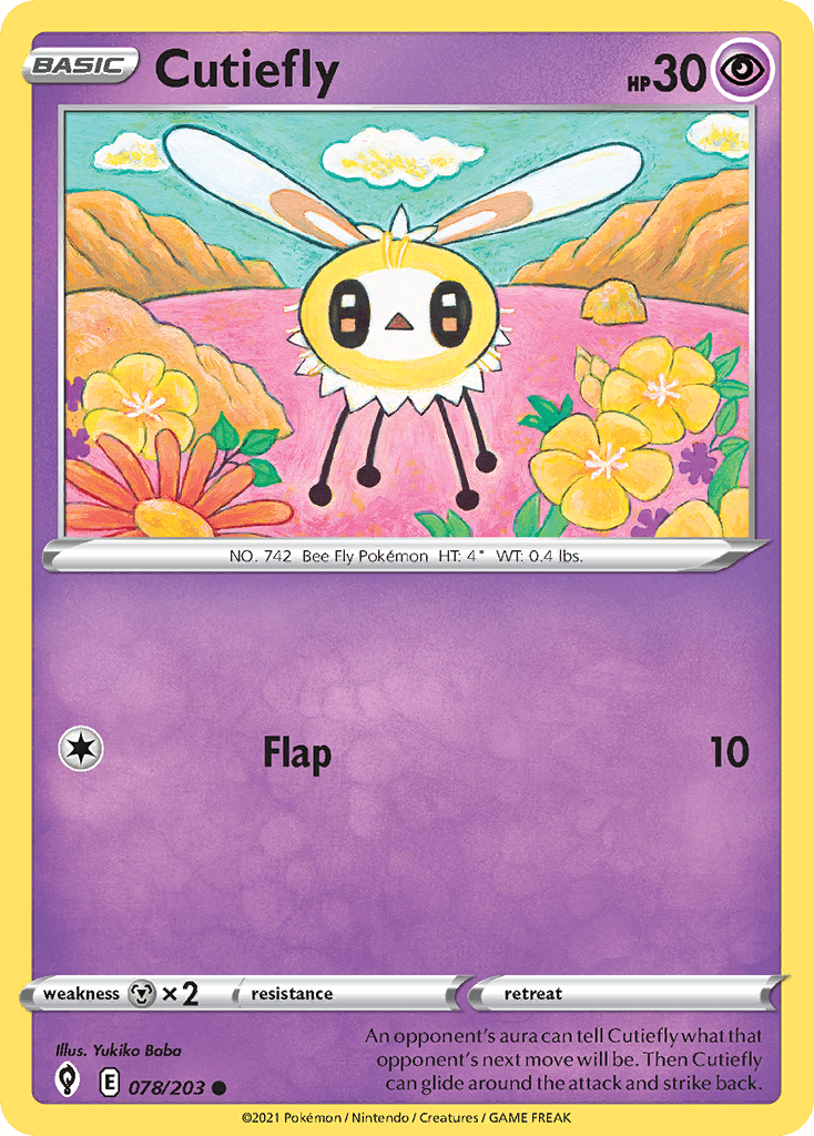 Cutiefly Pokémon card