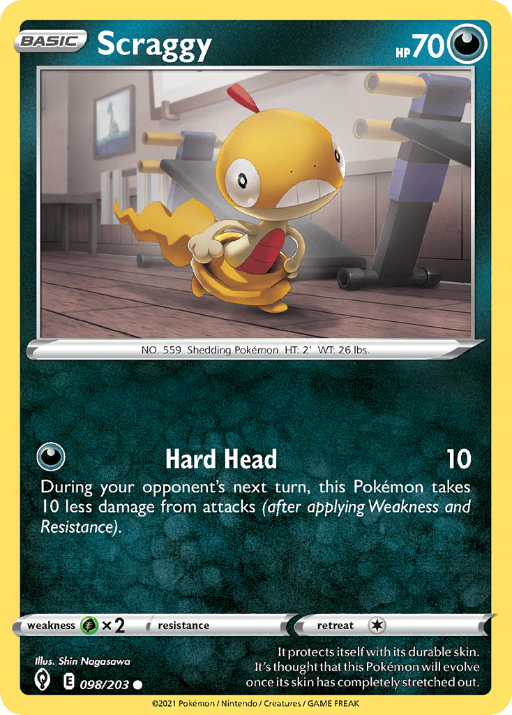 Scraggy Pokémon card