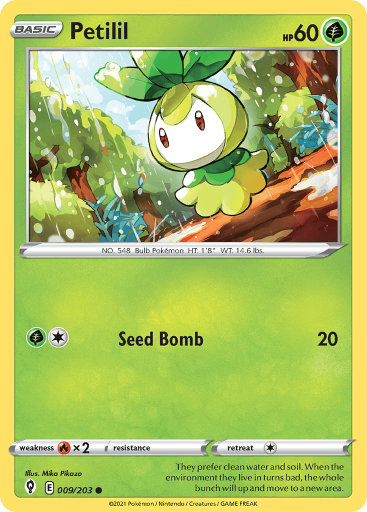 Petilil Pokémon card