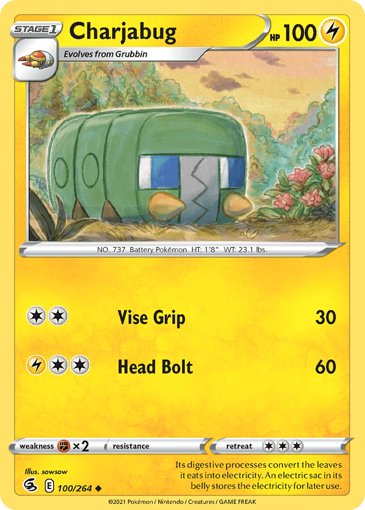 Charjabug Pokémon card