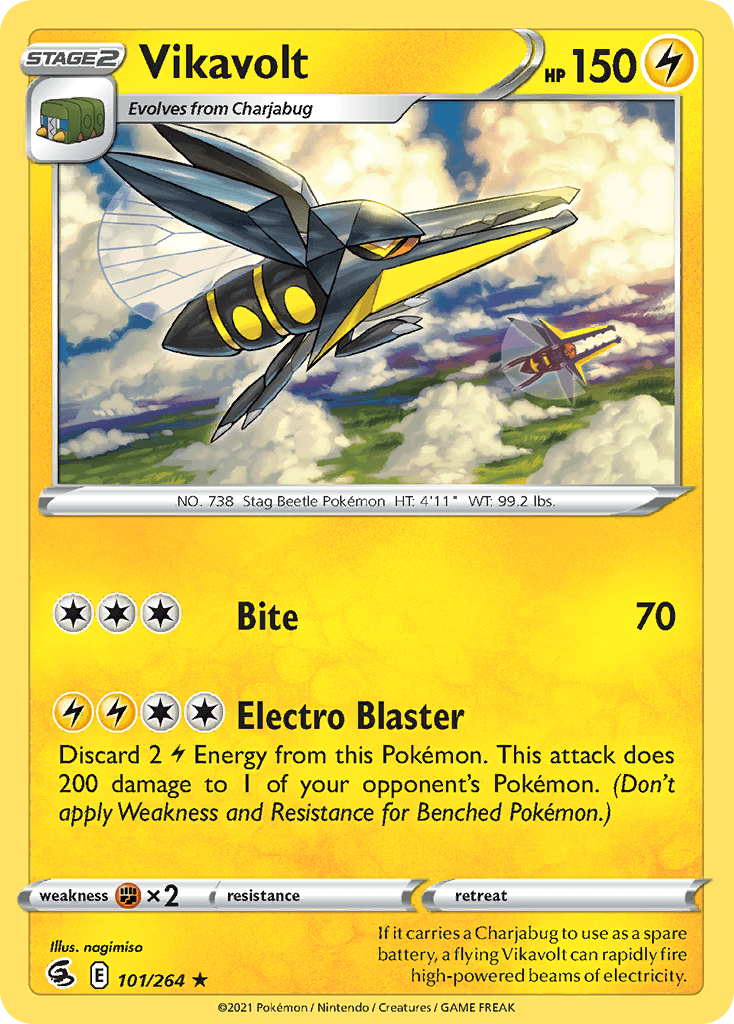 Vikavolt Pokémon card