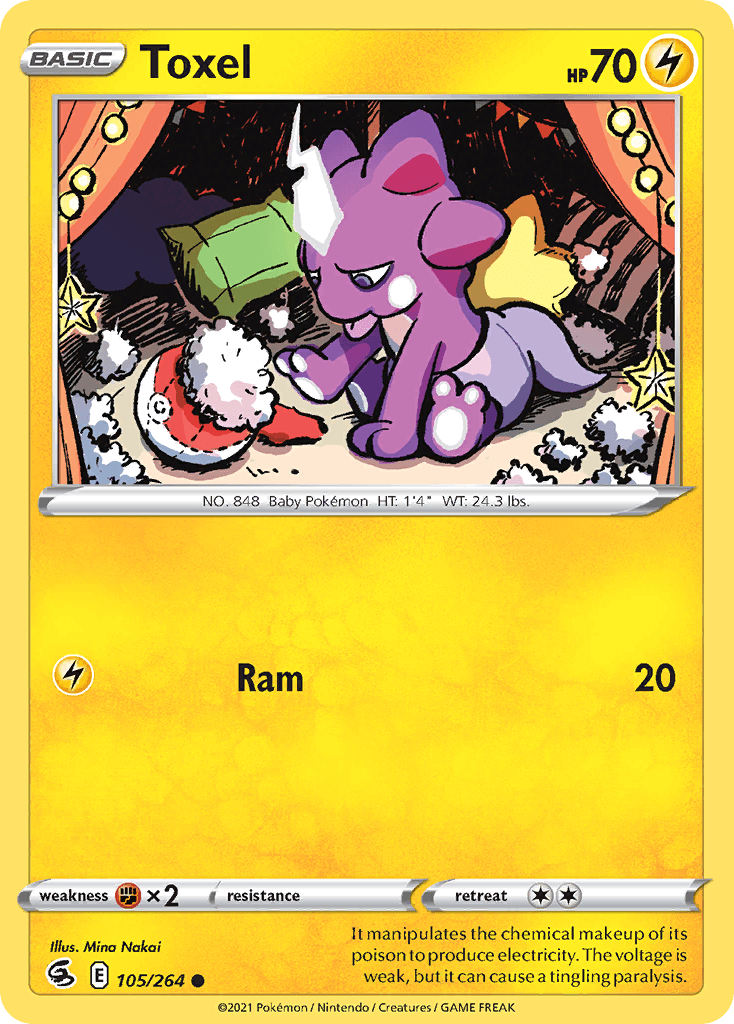 Toxel Pokémon card