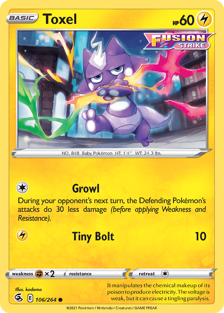 Toxel Pokémon card