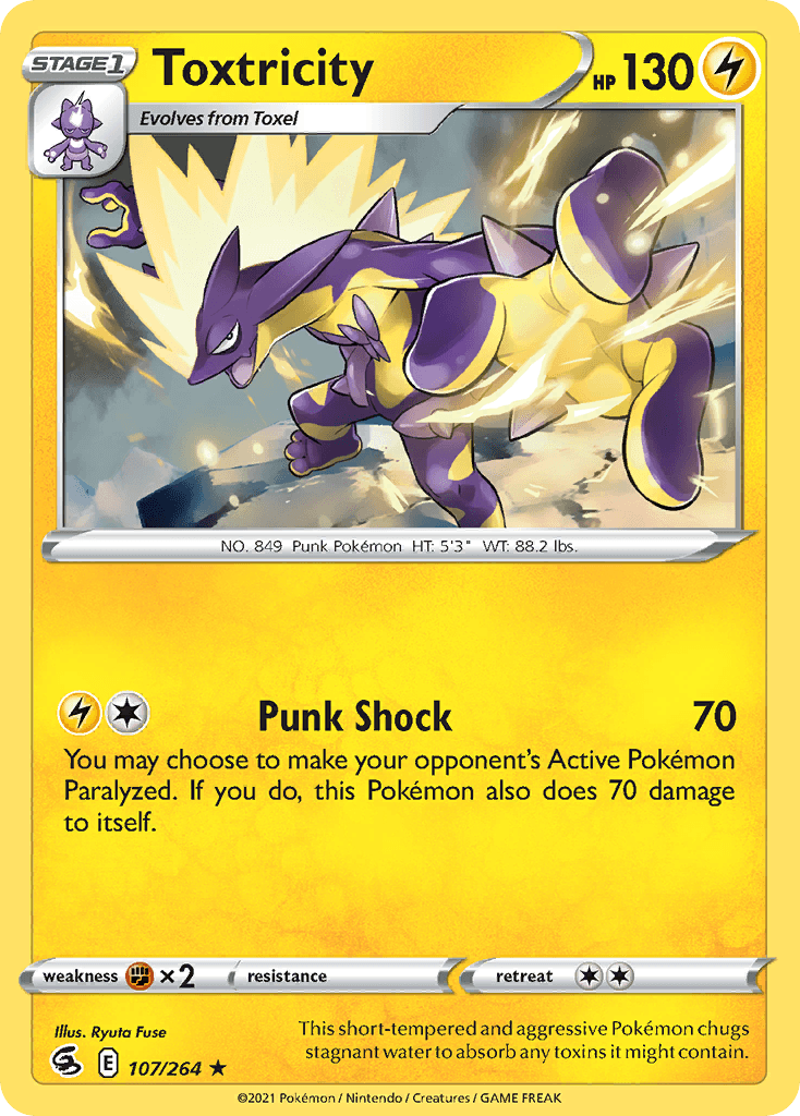 Toxtricity Pokémon card