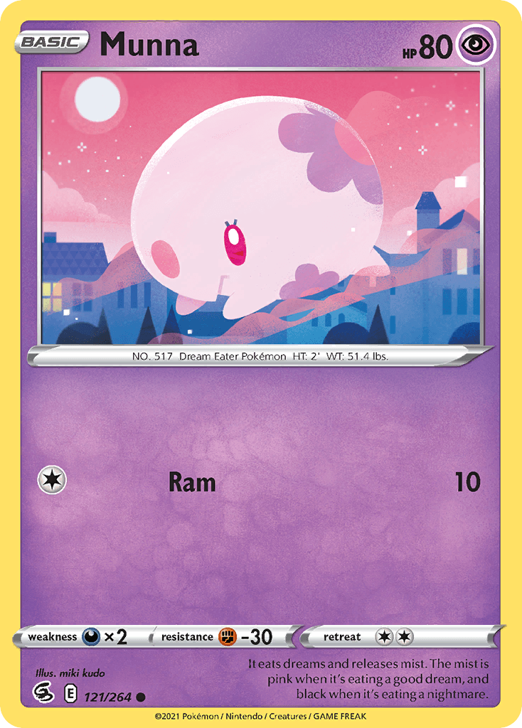 Munna Pokémon card