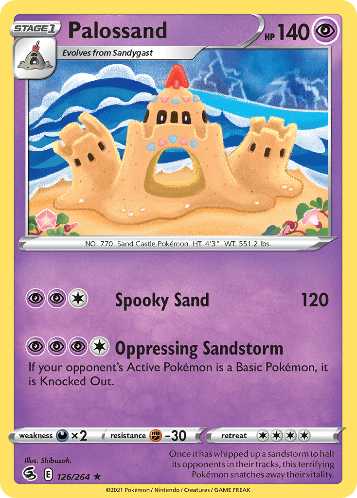 Palossand Pokémon card