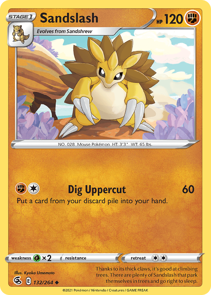 Sandslash Pokémon card