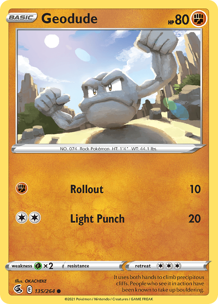 Geodude Pokémon card