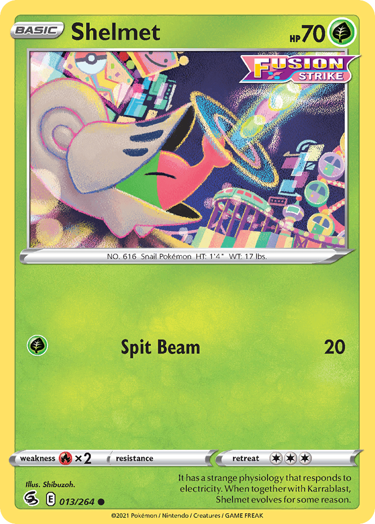 Shelmet Pokémon card