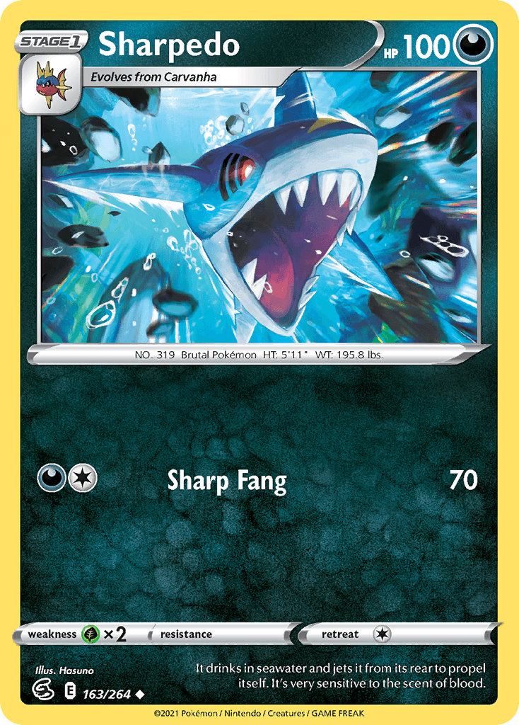 Sharpedo Pokémon card