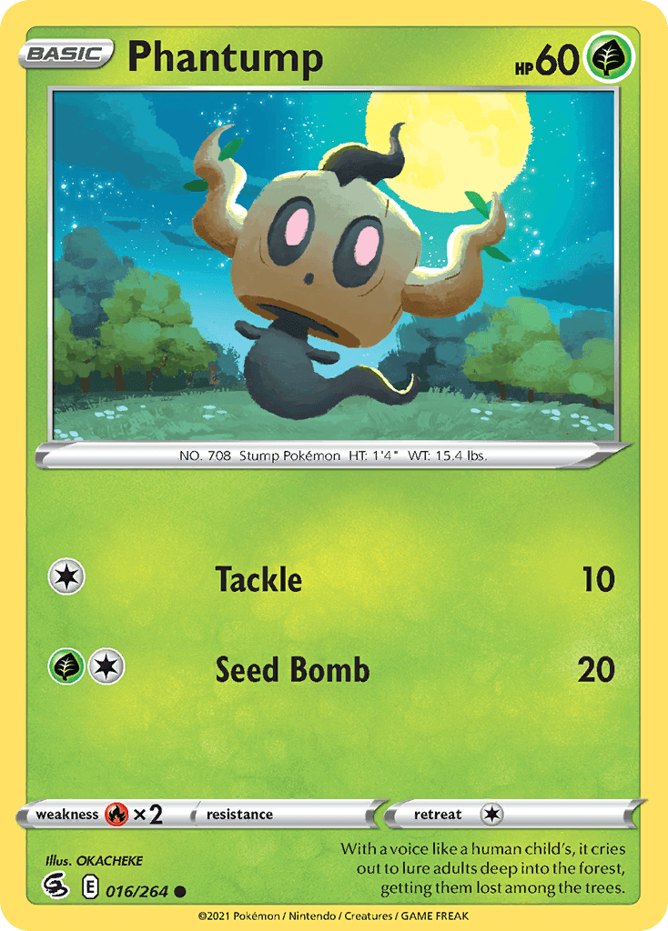Phantump Pokémon card