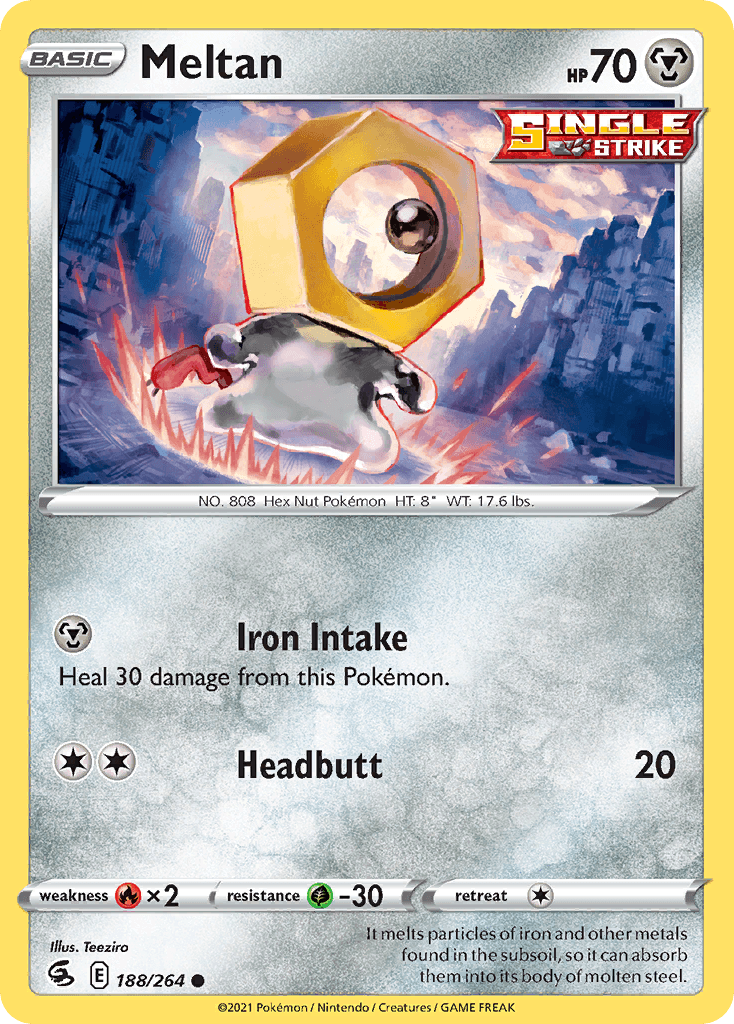Meltan Pokémon card