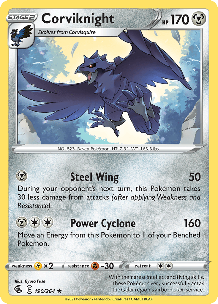 Corviknight Pokémon card