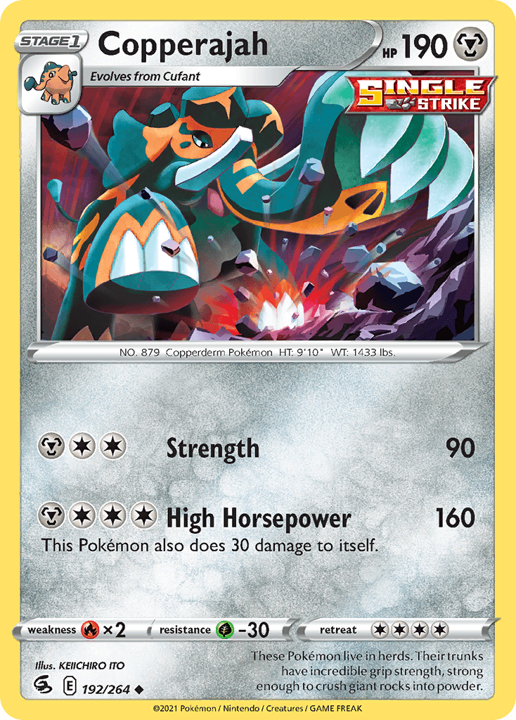 Copperajah Pokémon card