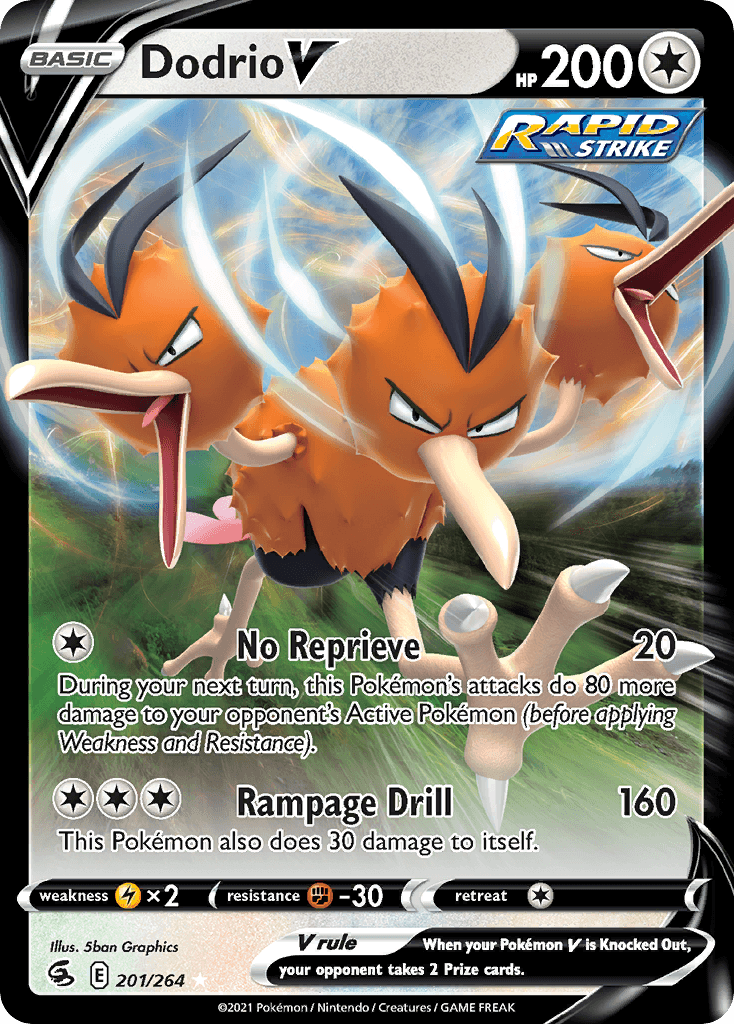 Dodrio V Pokémon card