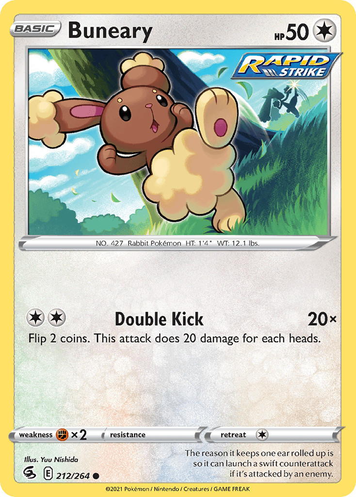 Buneary Pokémon card