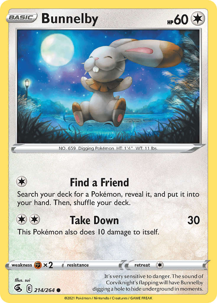 Bunnelby Pokémon card