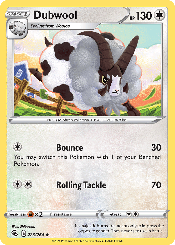 Dubwool Pokémon card