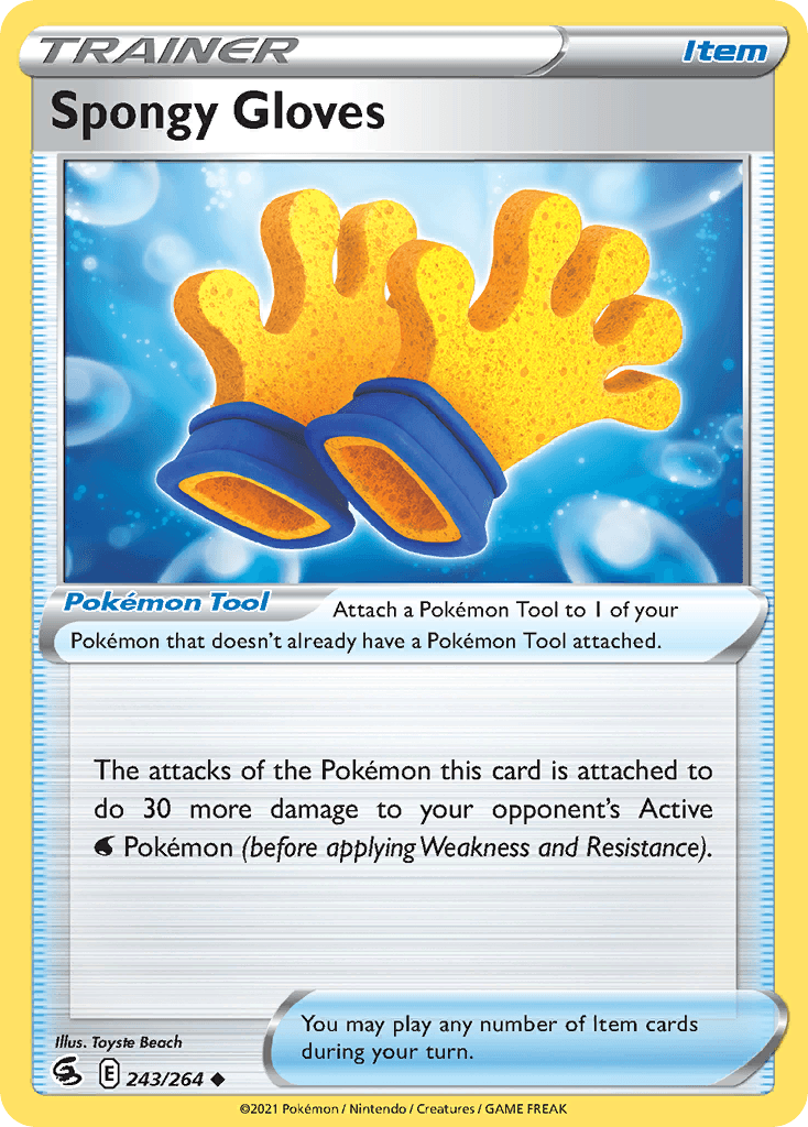 Spongy Gloves Pokémon card