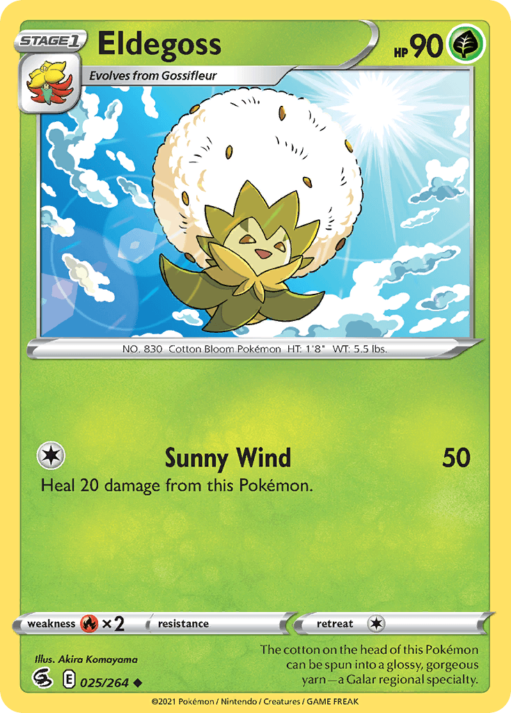 Eldegoss Pokémon card