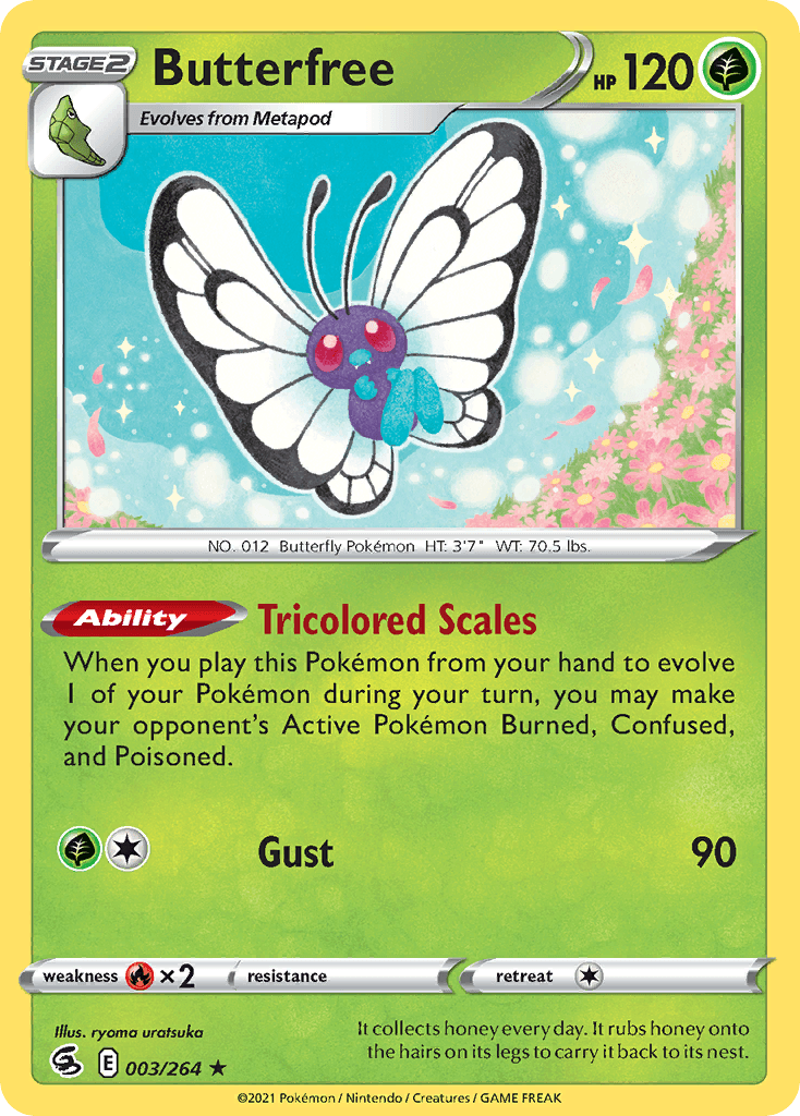 Butterfree Pokémon card