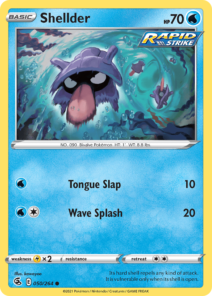 Shellder Pokémon card