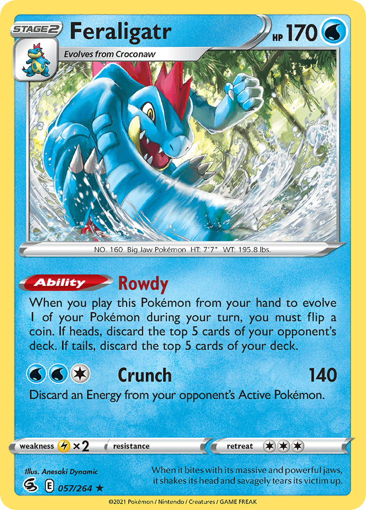 Feraligatr Pokémon card
