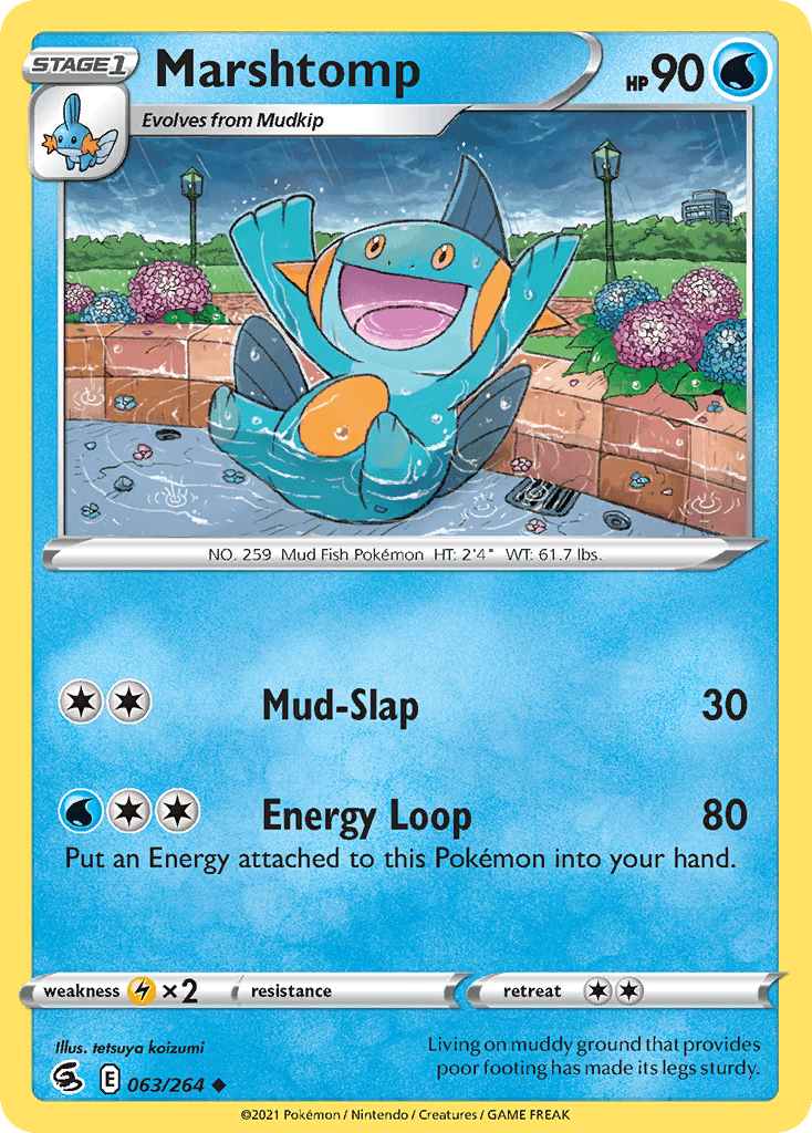 Marshtomp Pokémon card