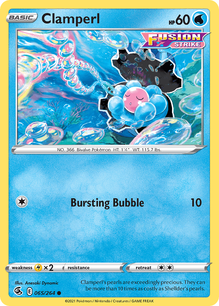 Clamperl Pokémon card