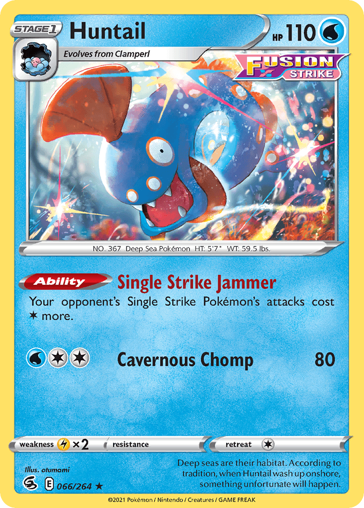Huntail Pokémon card