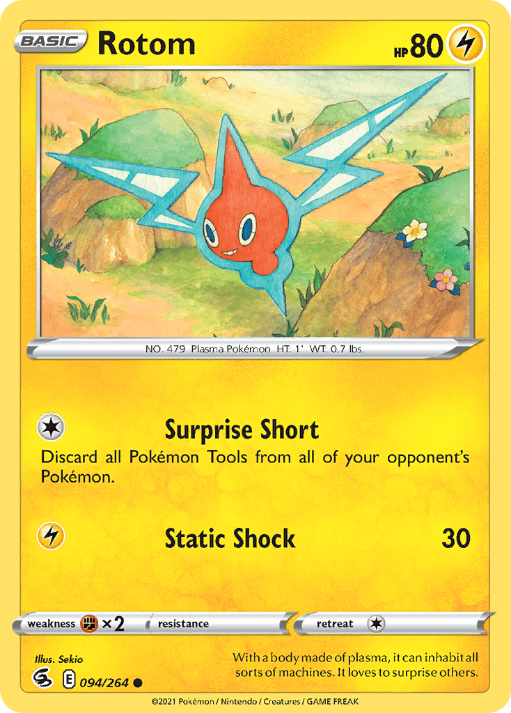 Rotom Pokémon card