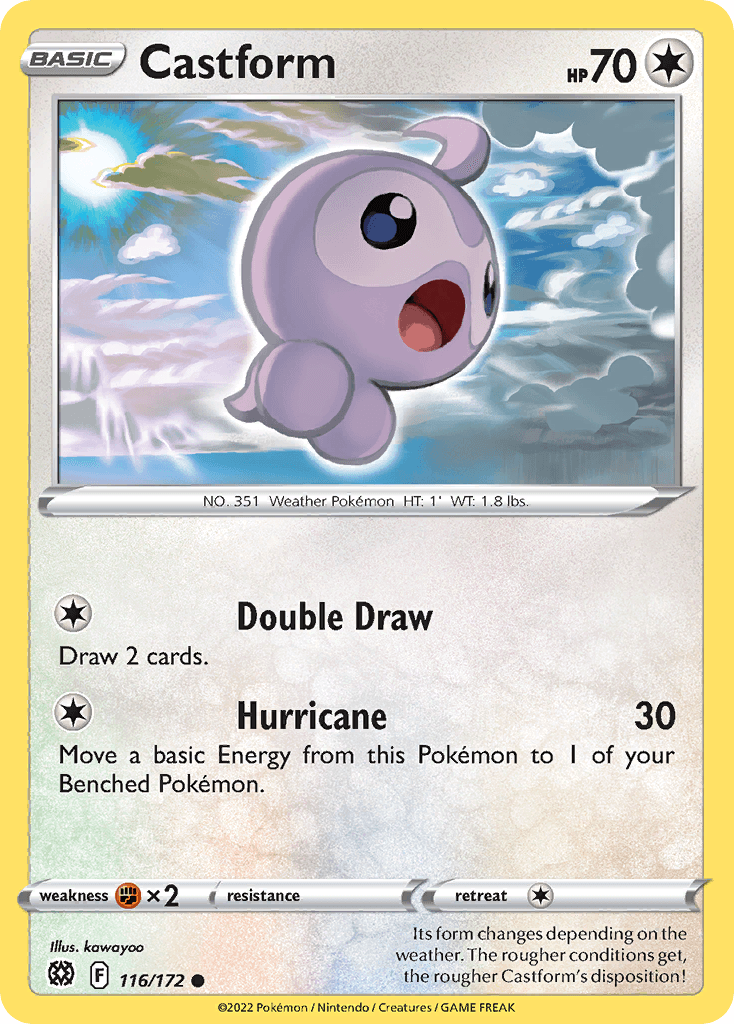 Castform Pokémon card
