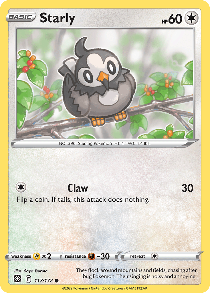 Starly Pokémon card