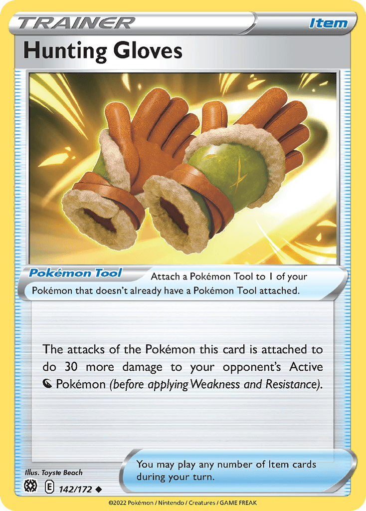 Hunting Gloves Pokémon card