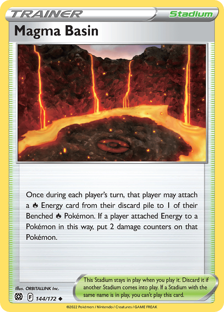 Magma Basin Pokémon card