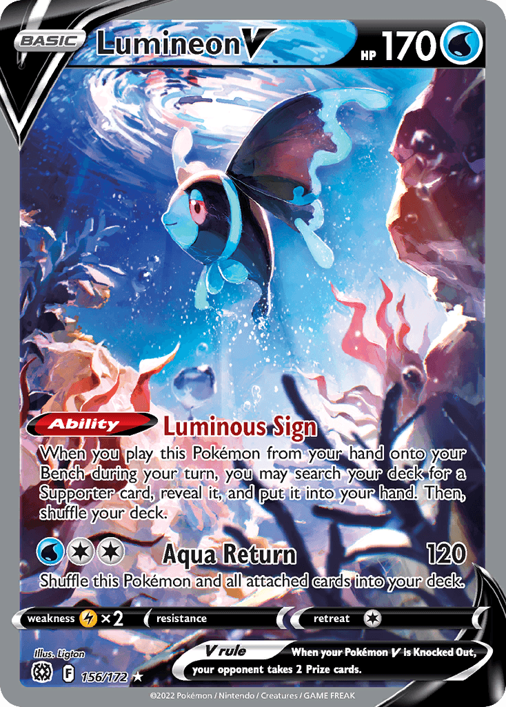 Lumineon V Pokémon card