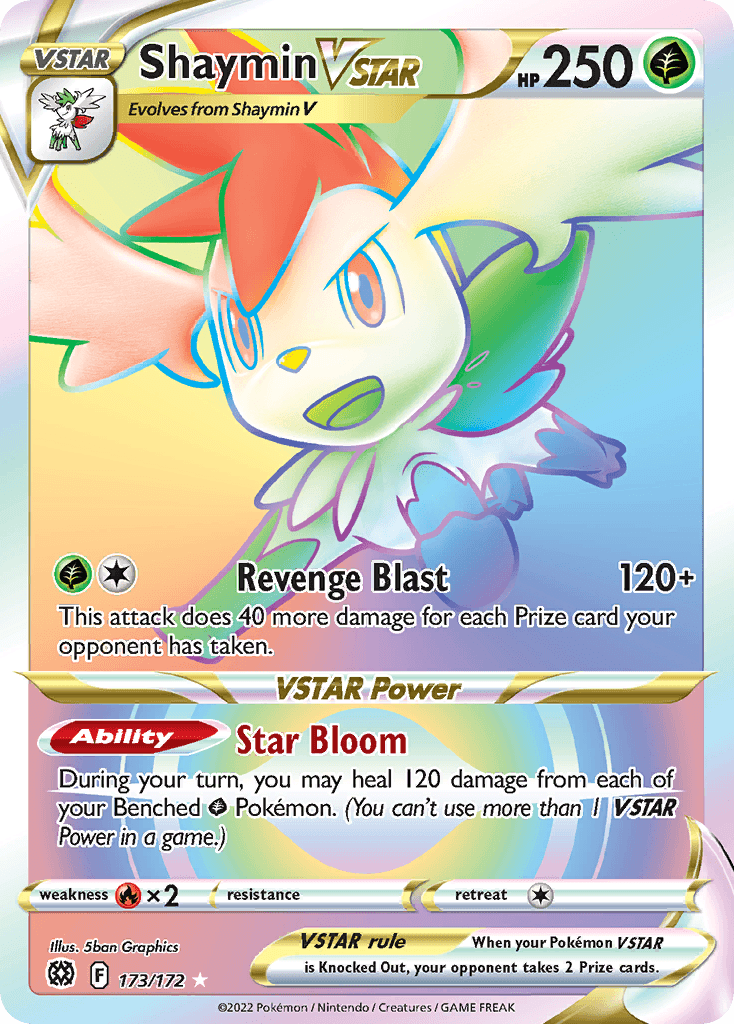 Shaymin VSTAR Pokémon card