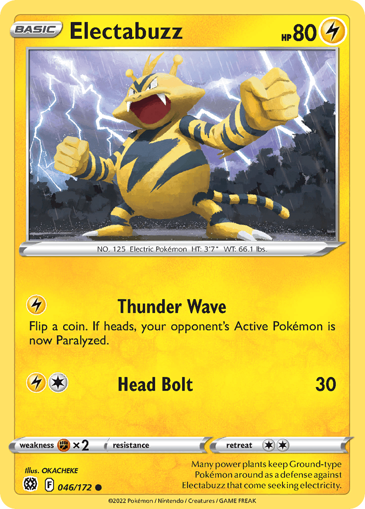 Electabuzz Pokémon card