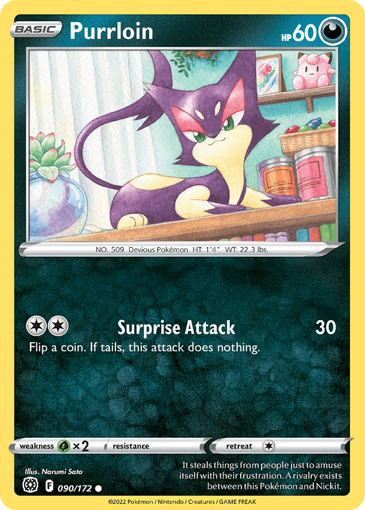 Purrloin Pokémon card