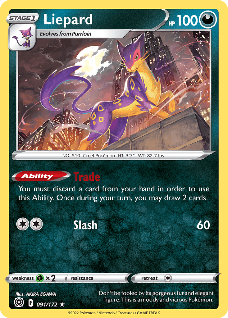 Liepard Pokémon card