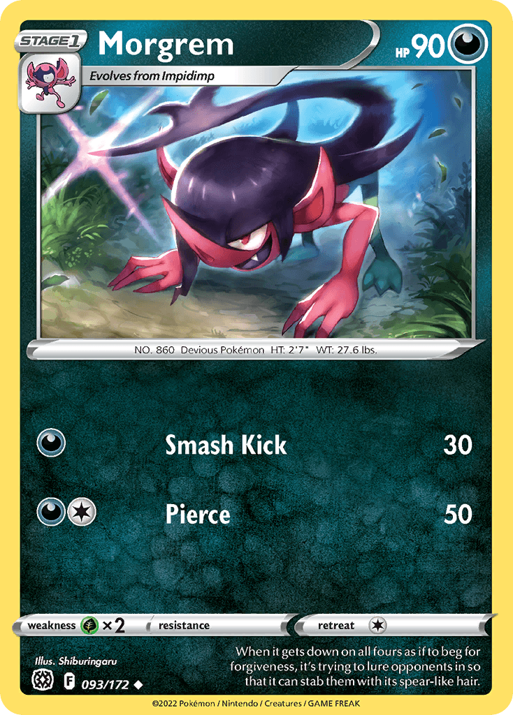 Morgrem Pokémon card