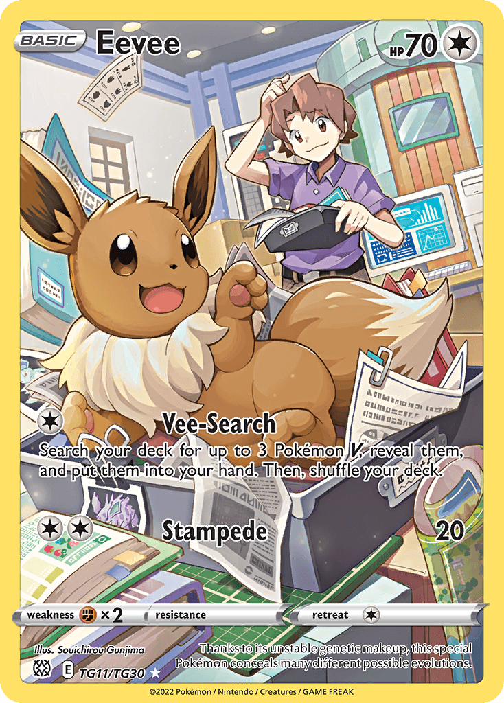 Eevee — Trainer Gallery Rare Holo