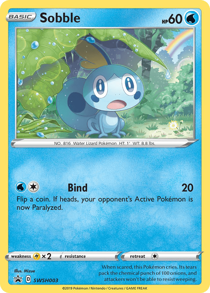 Sobble Pokémon card