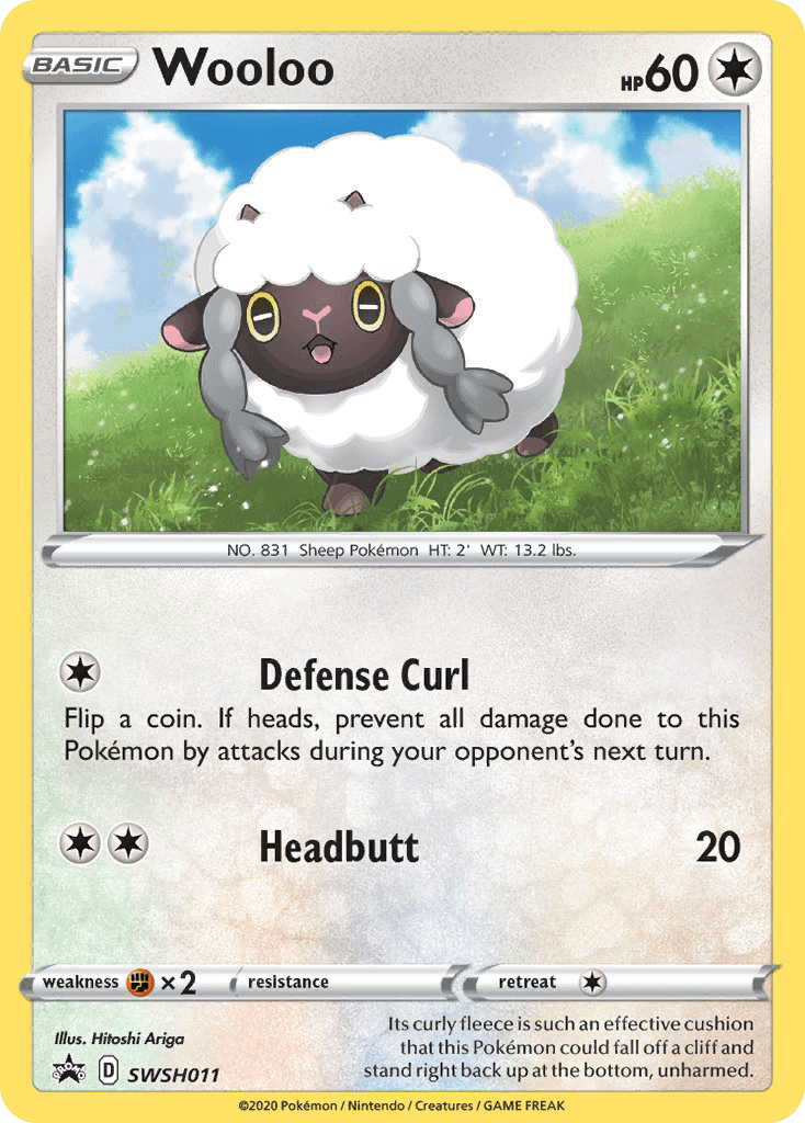 Wooloo Pokémon card