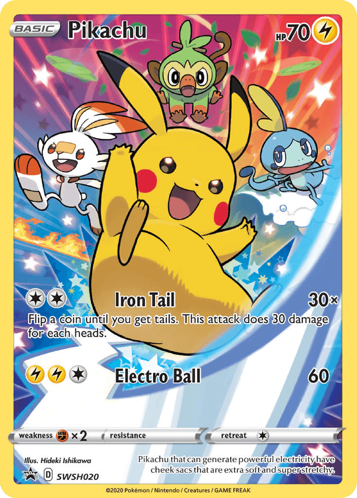 Pikachu from SWSH Black Star Promos