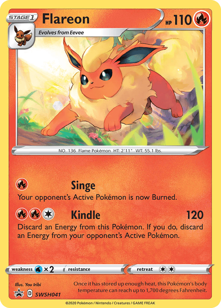 Flareon from SWSH Black Star Promos